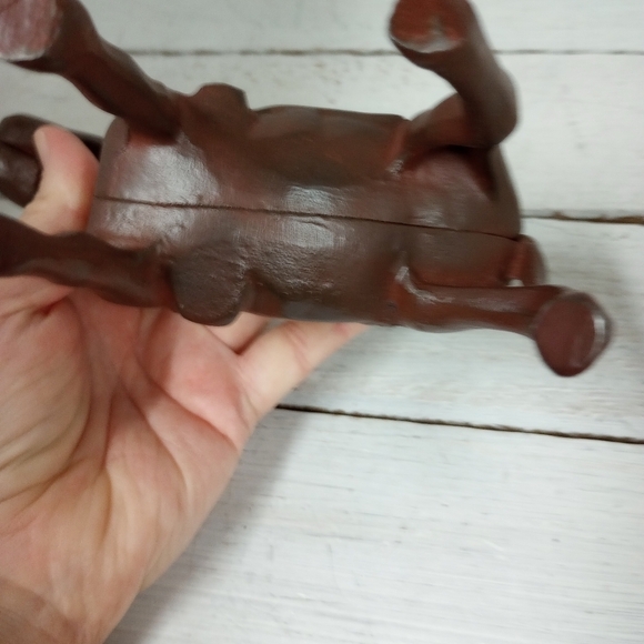 Vintage Cast Iron Donkey Mule Burro Coin Bank. - Picture 7 of 9